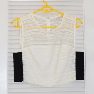 NWOT White RACHEL Rachel Roy Sleeveless Crop Top